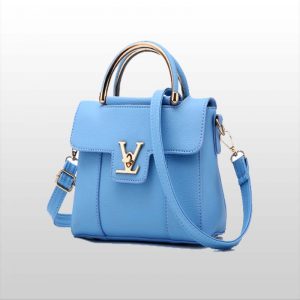 Bolso de Mano Celeste