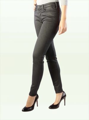 Vaqueros Ajustados con Lavado con Cremallera